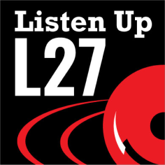 listen up L27 logo